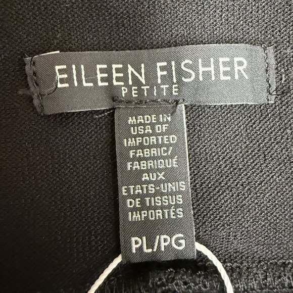 NWT Women's EILEEN FISHER Petite Stretch-Crepe Straight Pull-On Pants | Size PL - Picture 6 of 7